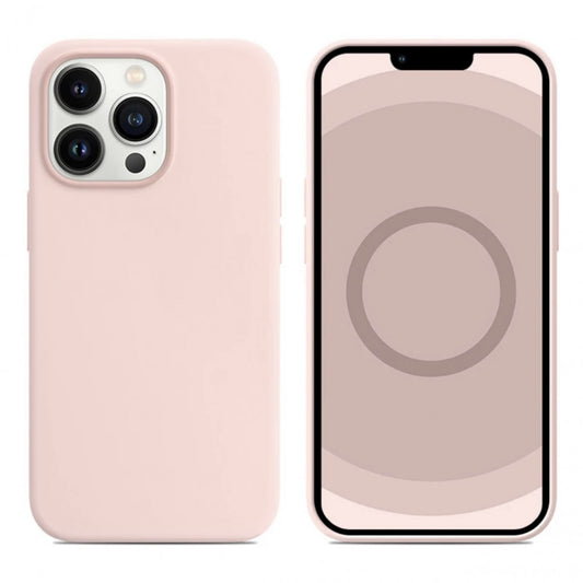 Накладка Чехлы Silicone Case with MagSafe — iPhone 13 Pro — Chalk Pink