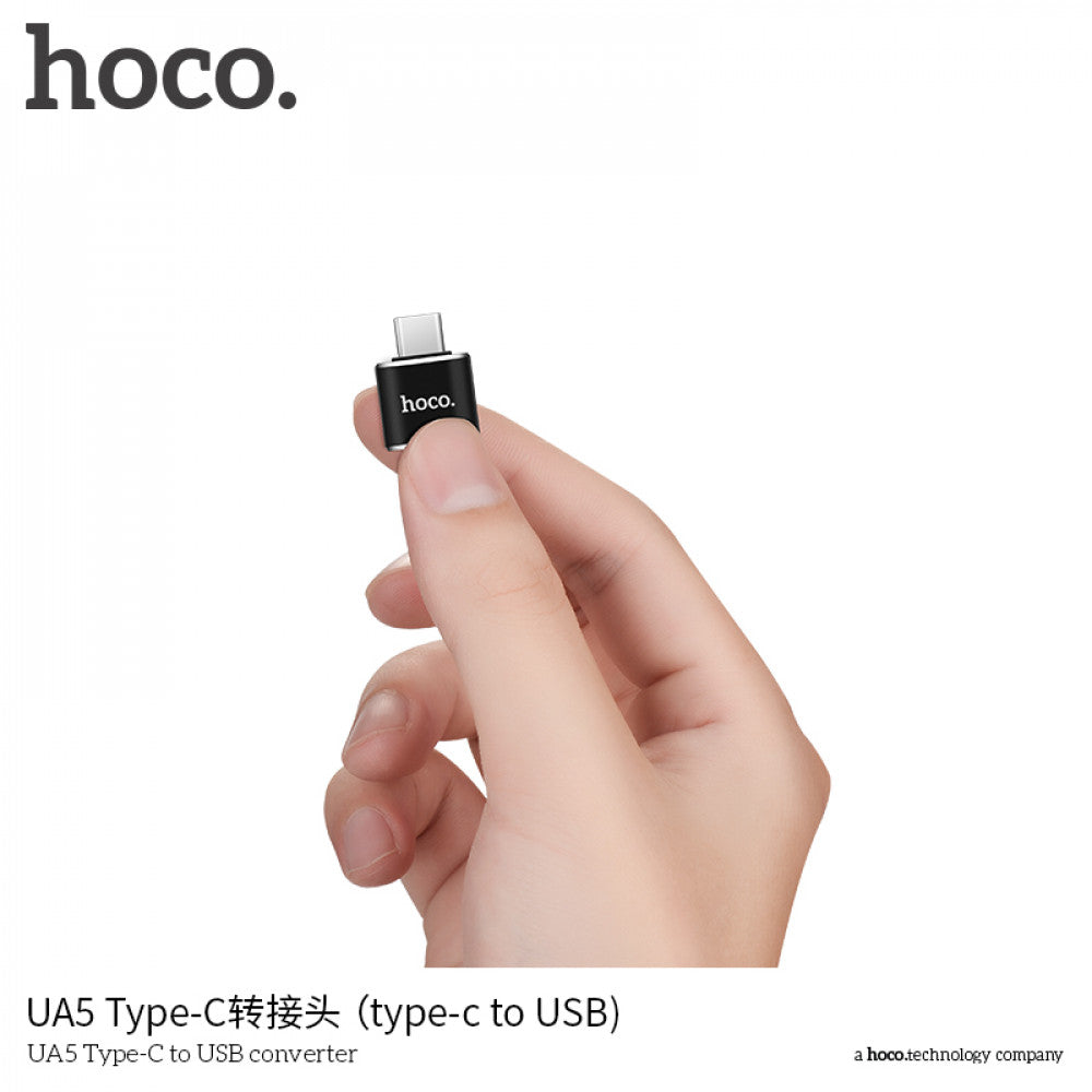 Adapter OTG USB C To USB — Hoco UA5 Black