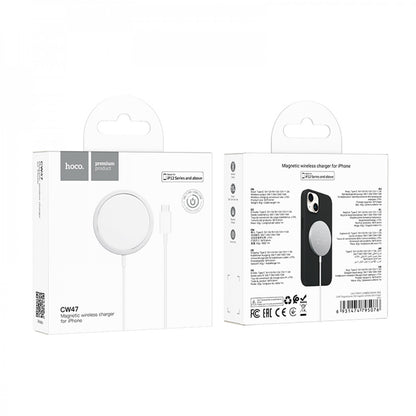 Magnetic Wireless Charger 15W Hoco CW47 — silver