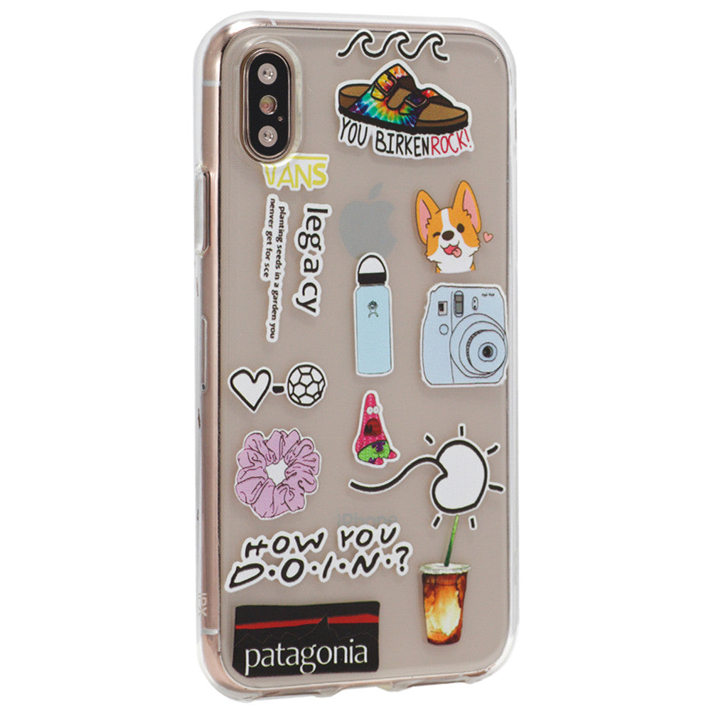 Stickers Series TPU Case iPhone XS Max 