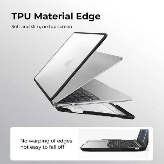 TPU+PC HardShell Case MacBook Pro 16.2" A2485 — Black