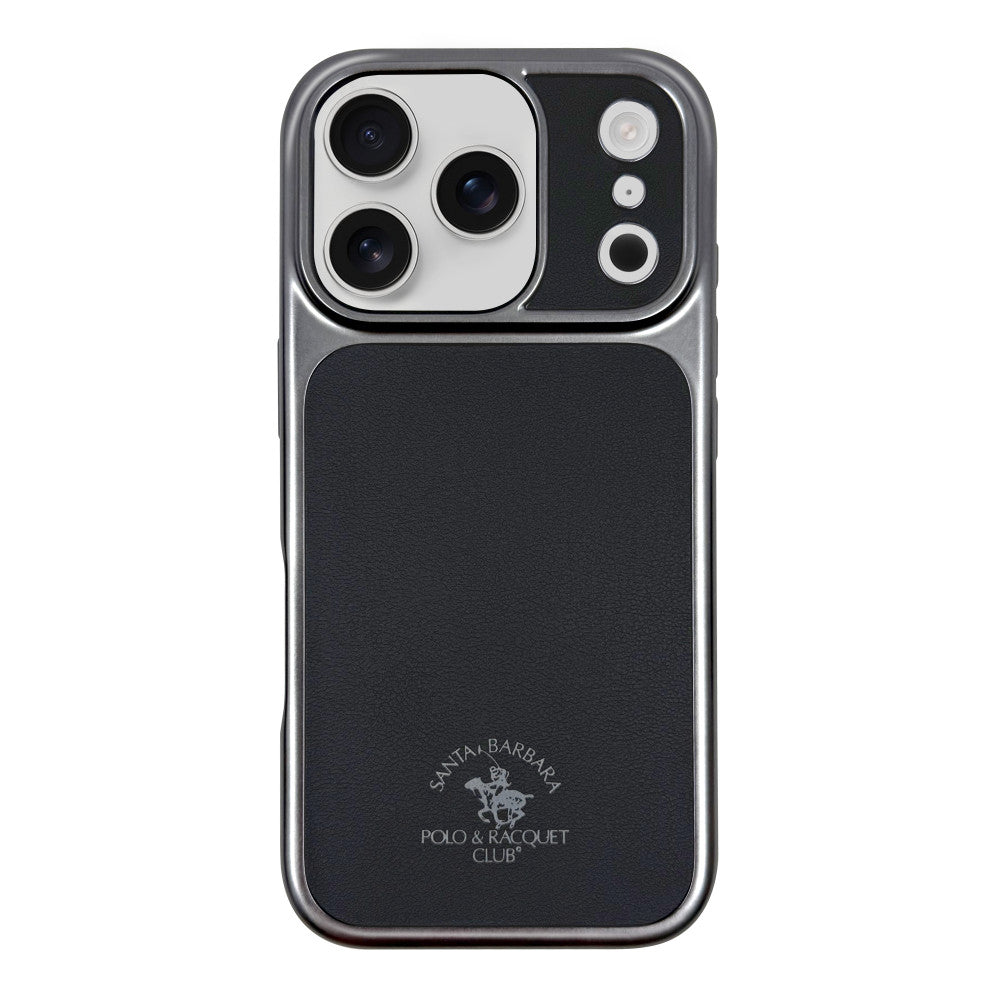 Polo Lucas Leather Case iPhone 17 Pro Max — Silver