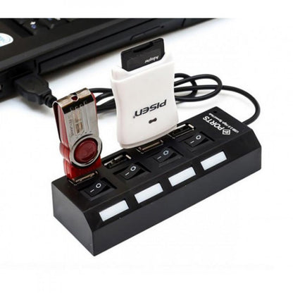 USB HUB — Power Button ; USB 2.0 To 4 USB