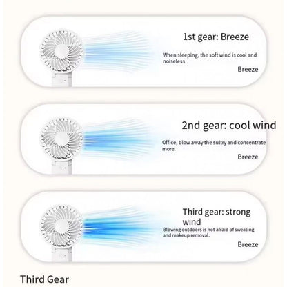 Портативный мини вентилятор RD10 - 4000 mAh — Grey