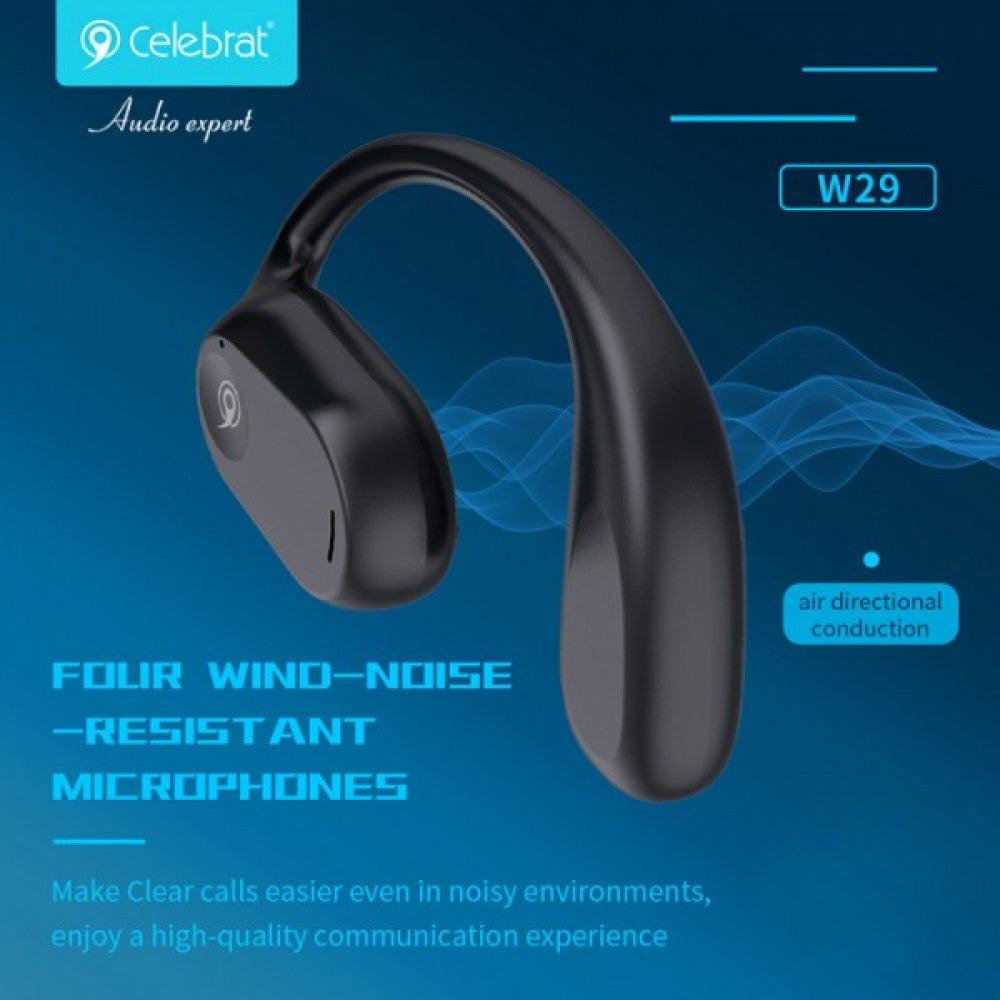 Bluetooth гарнітура TWS Celebrat W29 — Black