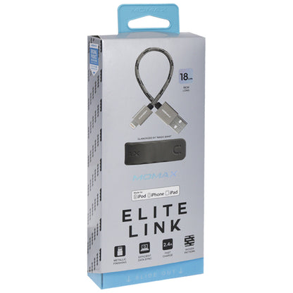 Кабель Lightning 2.4A (0.18m) Momax DL5 - Rose