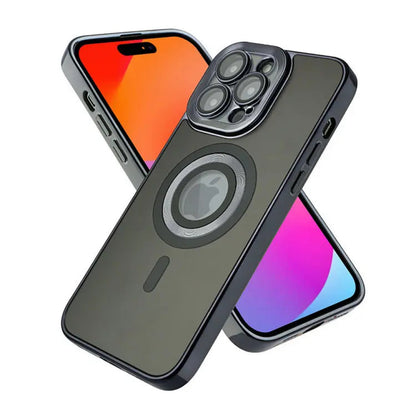 Накладка Чехлы Electroplate Matte Case With Magsafe iPhone 16 Plus — Black