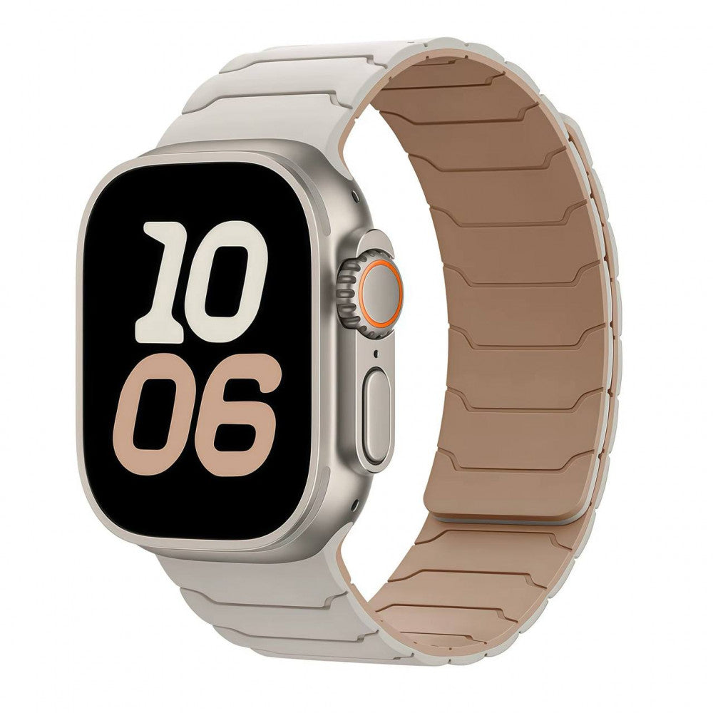 Ремінець Armor Magnetic Bracelet Apple Watch 42 mm 44 mm 45 mm 49 mm — Starlight&Milk tea
