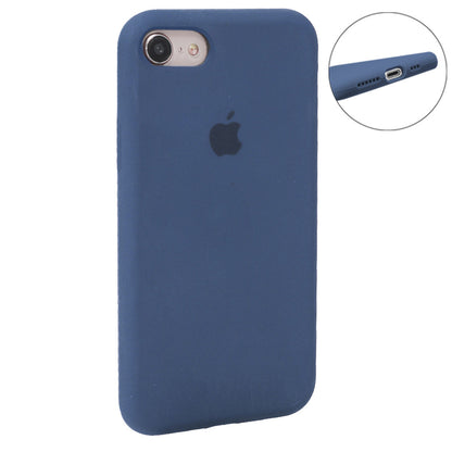 Original Silicone Case Full Size iPhone 7 ; 8 ; SE 2020 — Dark Blue (57)