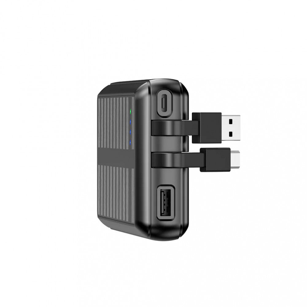 Power Bank 20000 mAh | 22.5W —Rixus RXPB47 Solar  With Built-in Cables