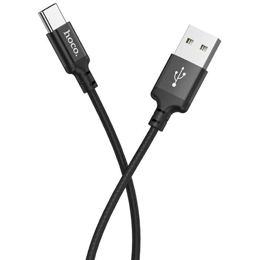 Кабель USB C 2A (1m) Hoco X14 — Black