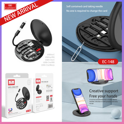 Кабель 3 in 1 ( L , M , С ) 2A (1m) — Earldom EC-148