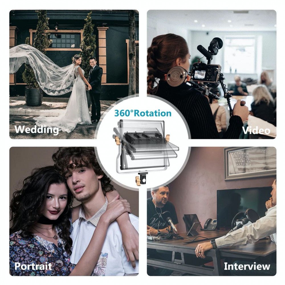 Лампа відеосвітло LED NEERWER NL480S 29W Bi-color 480pcs Led color 3200-5600K CRI 96+