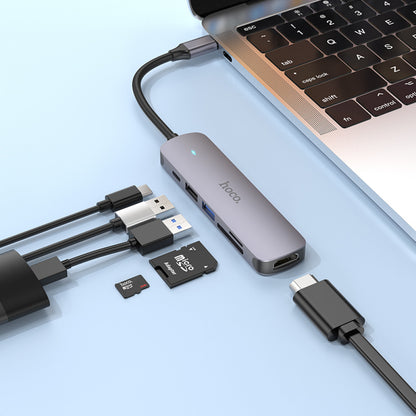 HUB USB C To HDTV ; PD ; 3USB — Hoco HB28