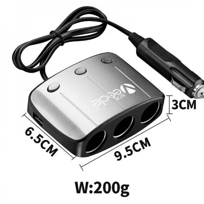 Розгалужувач прикурювача 3S 2.1A 2U 548