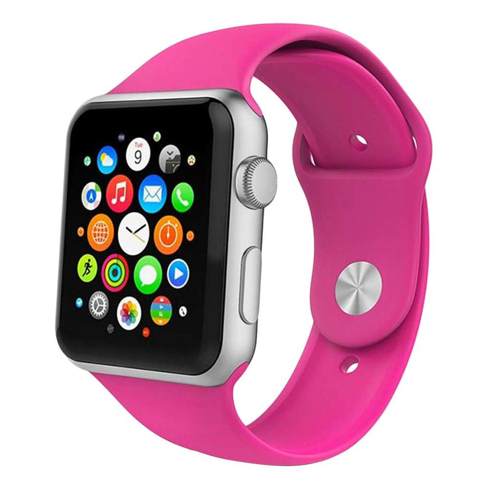 Ремінець Sport Band Apple Watch 42 mm 44 mm 45 mm 49 mm — Neon Pink (47)