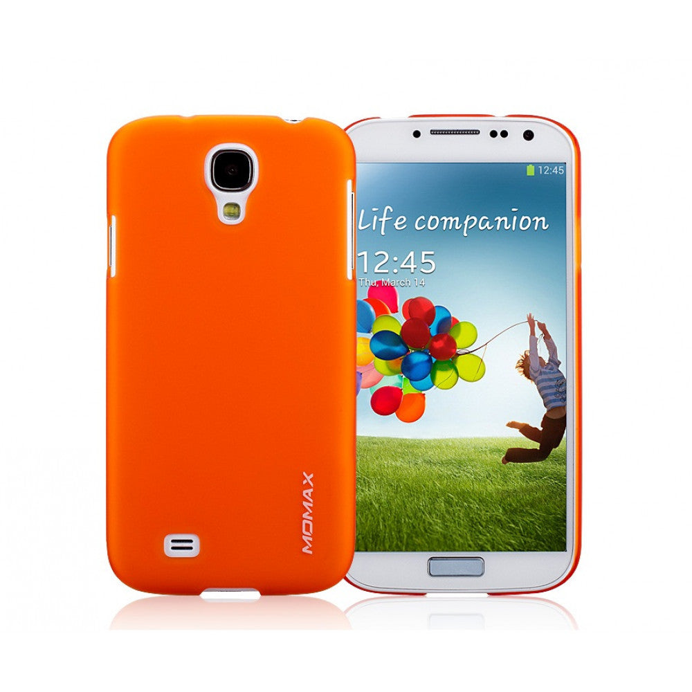 Накладка Чохли Momax Ultratough Transparent Case Samsung S4(i9500) Black — Orange