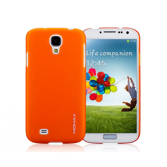 Накладка Чехлы Momax Ultratough Transparent Case Samsung S4(i9500) Black — Orange