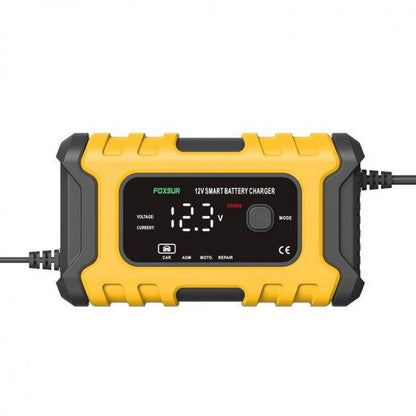 Зарядний пристрій для автомобільного акумулятора імпульсний Foxsur 12V 6A (FBC1206D)