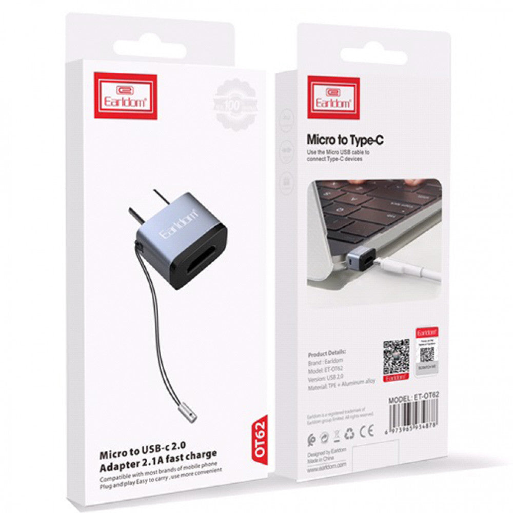 Adapter USB C To Micro Earldom ET-OT62 2.0