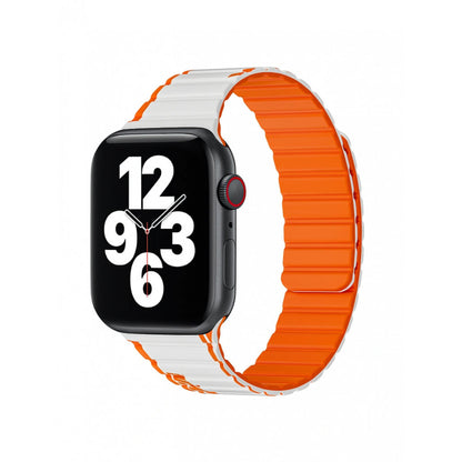 Ремінець Wiwu Wi-WB010  — Apple Watch 42 | 44 | 45 | 49 mm  — White & Orange