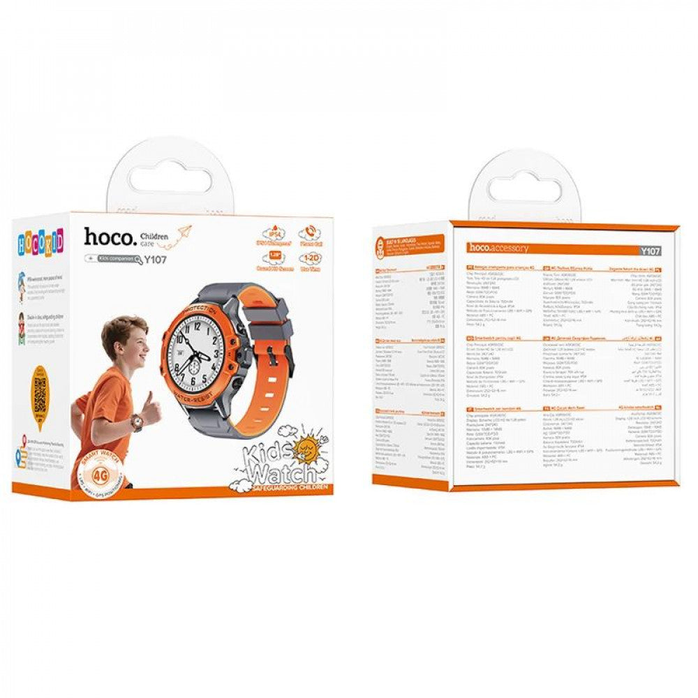 Smart Baby Watch (Call Version) — Hoco Y107  — Orange