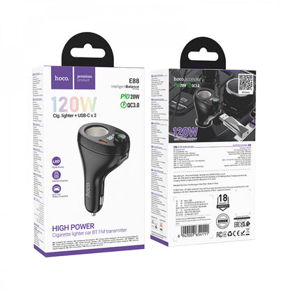 Fm Transmitter MP3 | Car Charger | 3.0A | 2 PD35W — Hoco E88