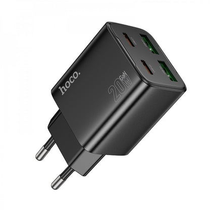 Home Charger | 20W | 2PD | 2U - Hoco N55 - Black