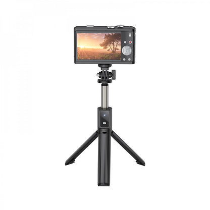 Live Broadcast Holder — Hoco K15 Treasure aluminum alloy fill light gimbal version live broadcast support — black