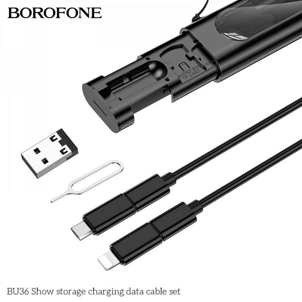 Multifunctional Charging Кабель Set 60W Borofone BU36 — Black