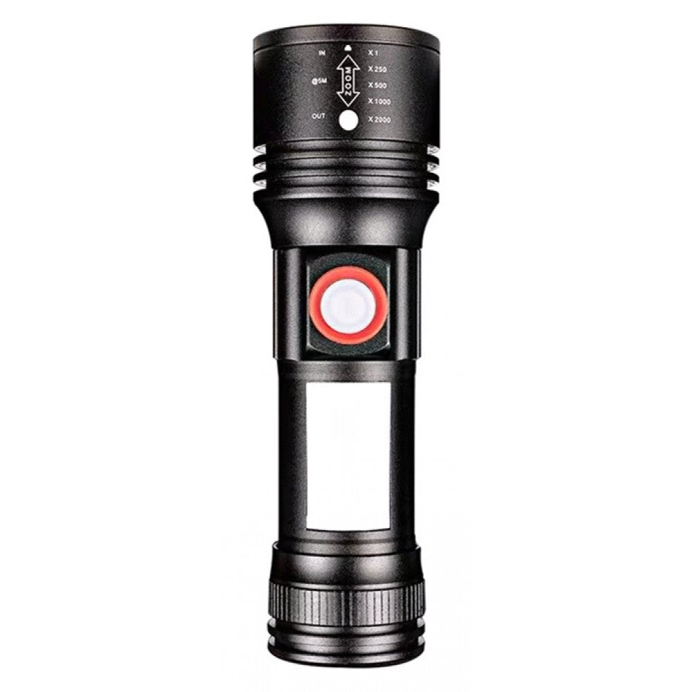 Фонарик ручной аккумуляторный с USB С,  ZOOM, и магнитом  — SY-2111