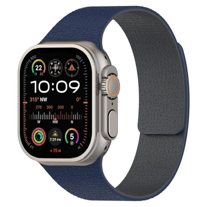 Ремінець Magic Silicon — Apple Watch 42 mm | 44 mm | 45 mm | 49 mm — Midnight Blue&Gray