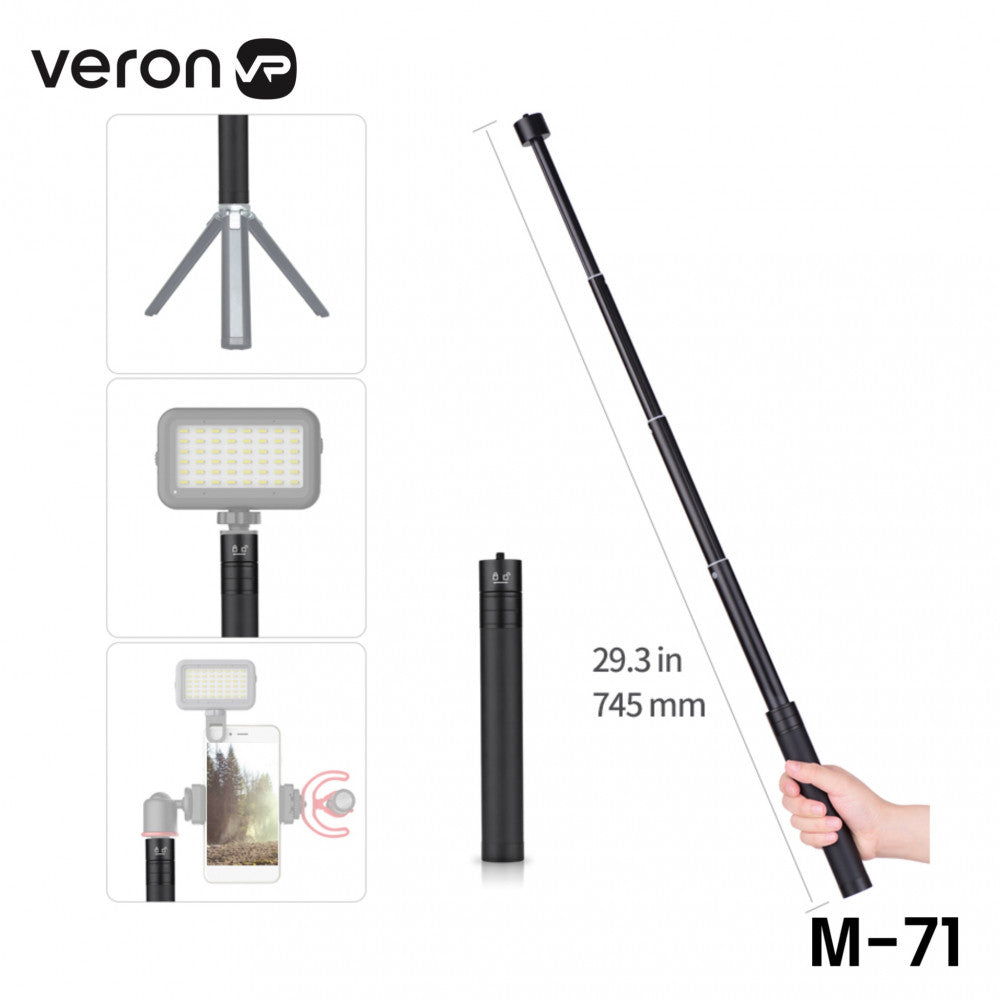 Удлинитель на штатив/трипод/монопод 0.71m ¼ Veron M-71