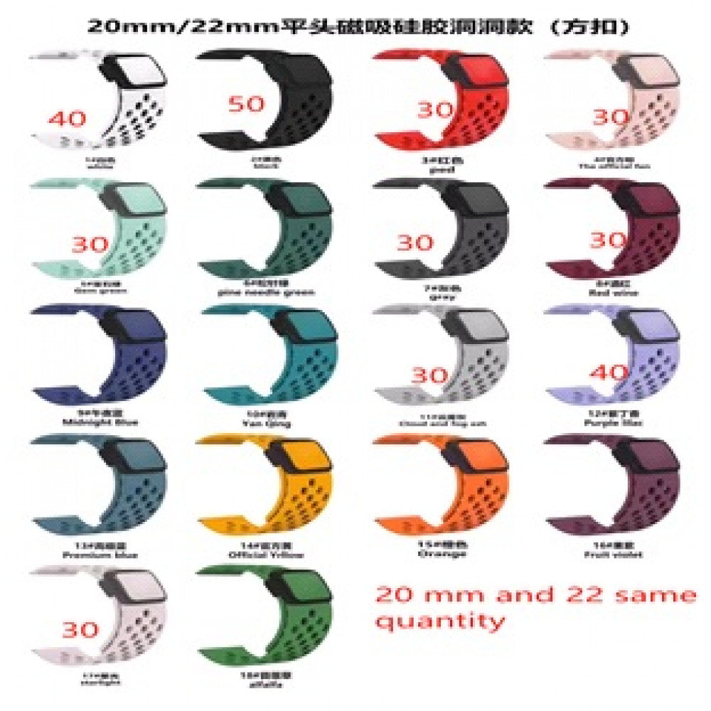 Ремінець Magnetic Lock Nike — Універсальний 22 mm — White