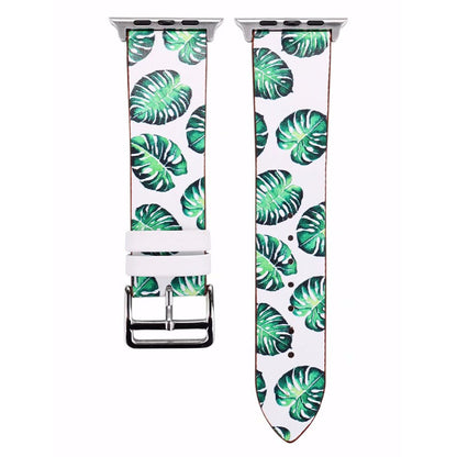Ремінець Leather Series Flower Pattern Apple Watch 38 mm 40 mm 41 mm — Fresh Leaves