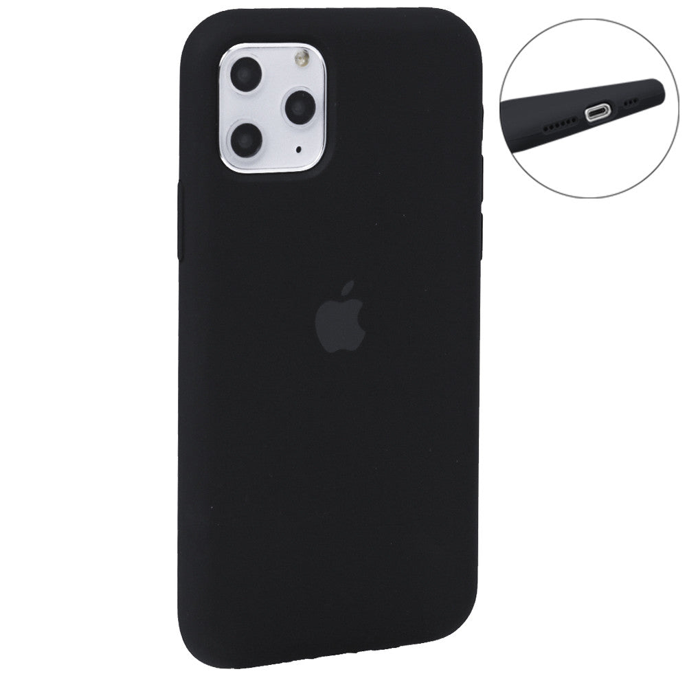 Original Silicone Case Full Size iPhone 12 Pro Max 6.7" — Black (18)
