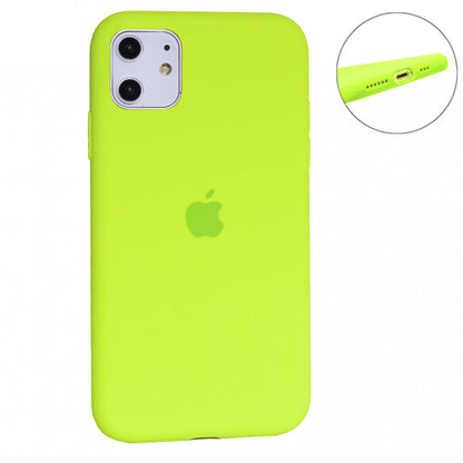 Original Silicone Case Full Size iPhone 11 - Neon Piink