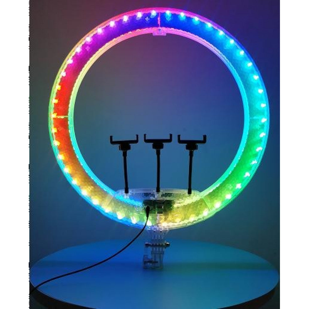 Лампа Кольцевая RGB LED | 56 cm 22" | 480 Lights |112 RGB | Remote | 3 Holders | RD-56