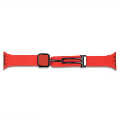 Ремінець Fabric pattern Design Apple Watch 42 44 45 49 mm — Red