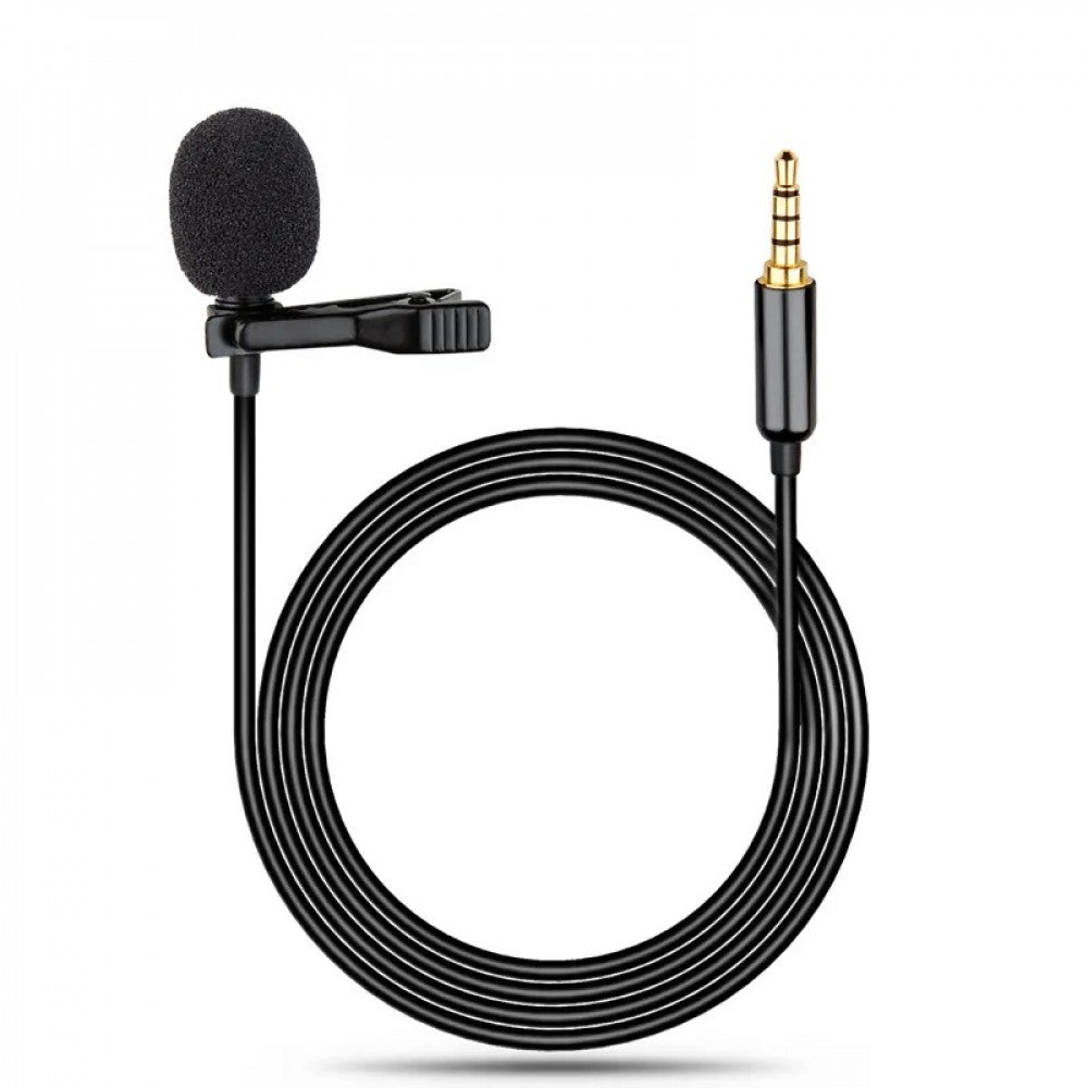 Микрофон для телефона 3.5mm (1.5m) Professional Lavalier Mic ; in Packing