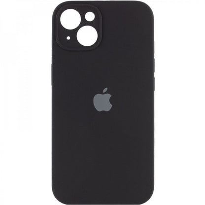 Original Silicone Case with protective camera iPhone 16 Plus — Black (18)