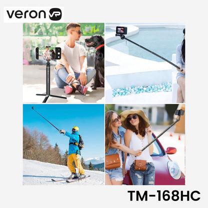 Monopod Tripod | 1.20m | Holder & Case | Veron TM-168HC