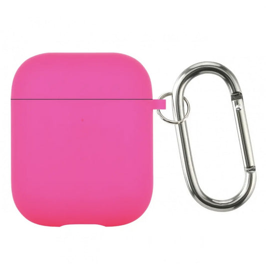 Airpods 1 ; 2 Case — Microfiber — Neon Pink (9)