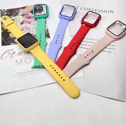 Ремінець Silicon & Glass Apple Watch 38 mm 40mm — Blue