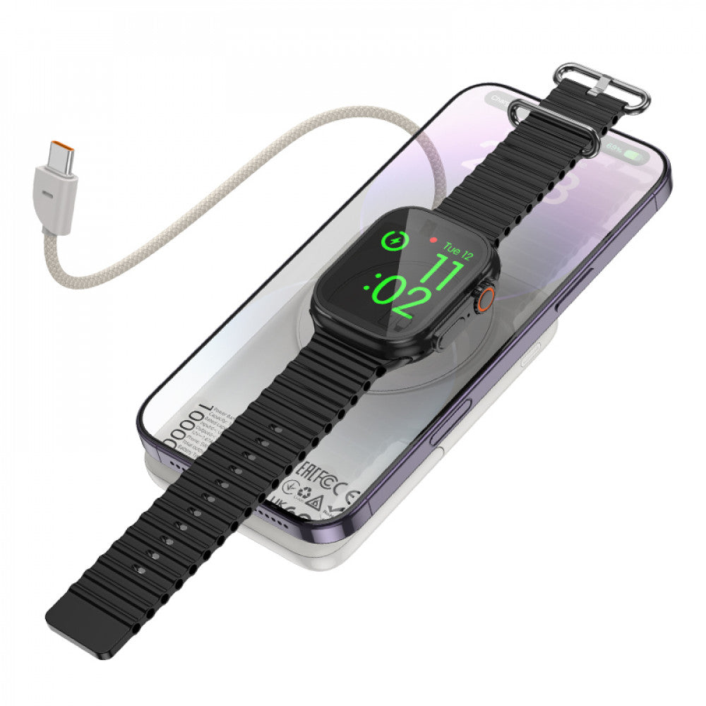 Power Bank 10000 mAh Magsafe — Hoco Q43 — Silver