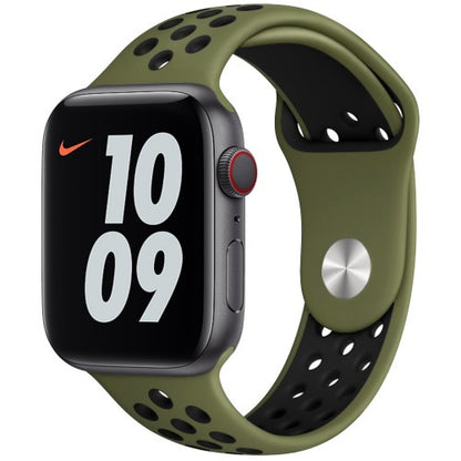 Ремінець Sport Nike — Apple Watch 42 mm | 44 mm | 45 mm | 49 mm — Olive Green & Black