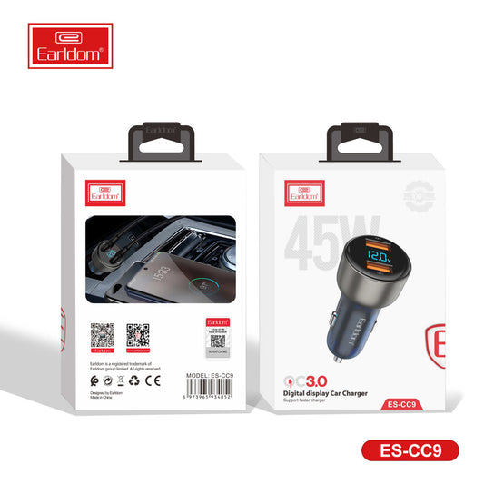 Car Charger 2.4A 2U Earldom ES-CC9