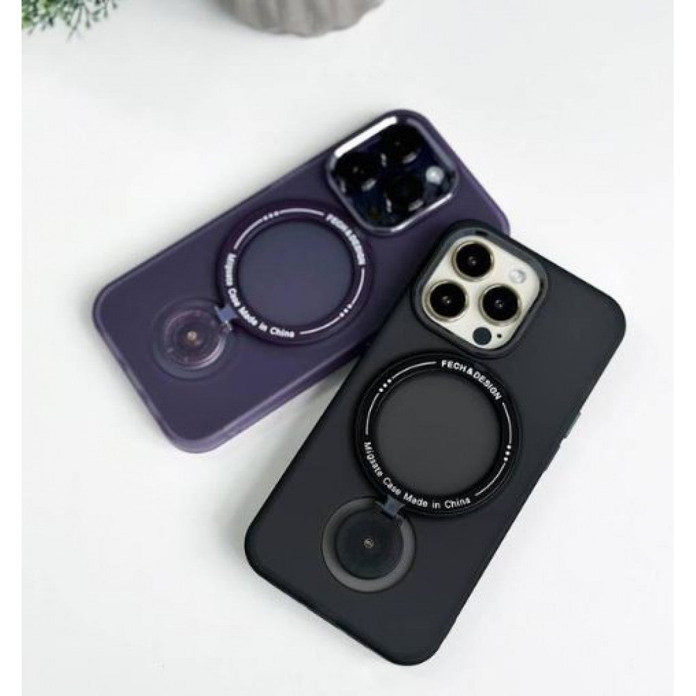 Накладка Чехлы Stand Case with MagSafe iPhone 12 Pro — Black