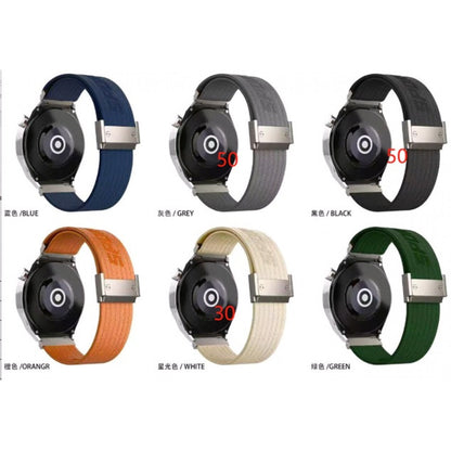 Ремінець Nylon Metal Lock Універсальний 22 mm — Black