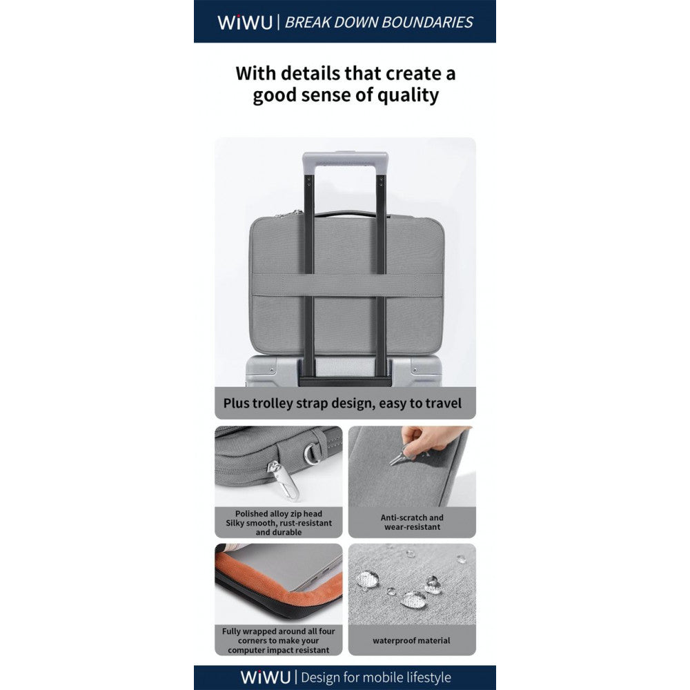 Сумка 14'' WiWU Cozy Classic Case — Gray